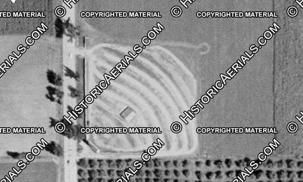 Coldwater Drive-In Theatre - 1955 Aerial